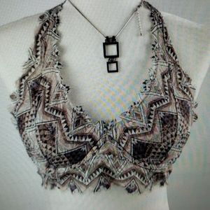 Pink Victoria's secret lace halter bralette